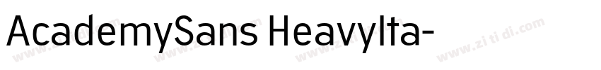 AcademySans HeavyIta字体转换 AcademySans HeavyIta字体转换